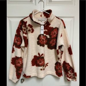 Loft Quarter Zip Sweatshirt Size Small NWT
